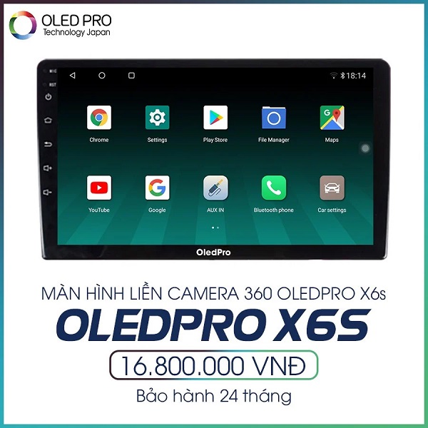 Màn Hình DVD Android Tích Hợp Camera 360 OledPro X6S
