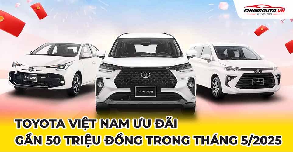 Toyota khuyến mại trong tháng 5/2025