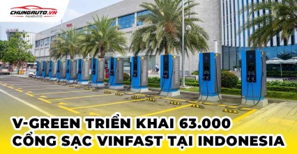 V-GREEN ký MOU với 4 đối tác để triển khai 63.000 cổng sạc VinFast tại Indonesia