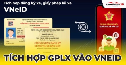 Cách tích hợp đăng ký xe, giấy phép lái xe vào VNeID