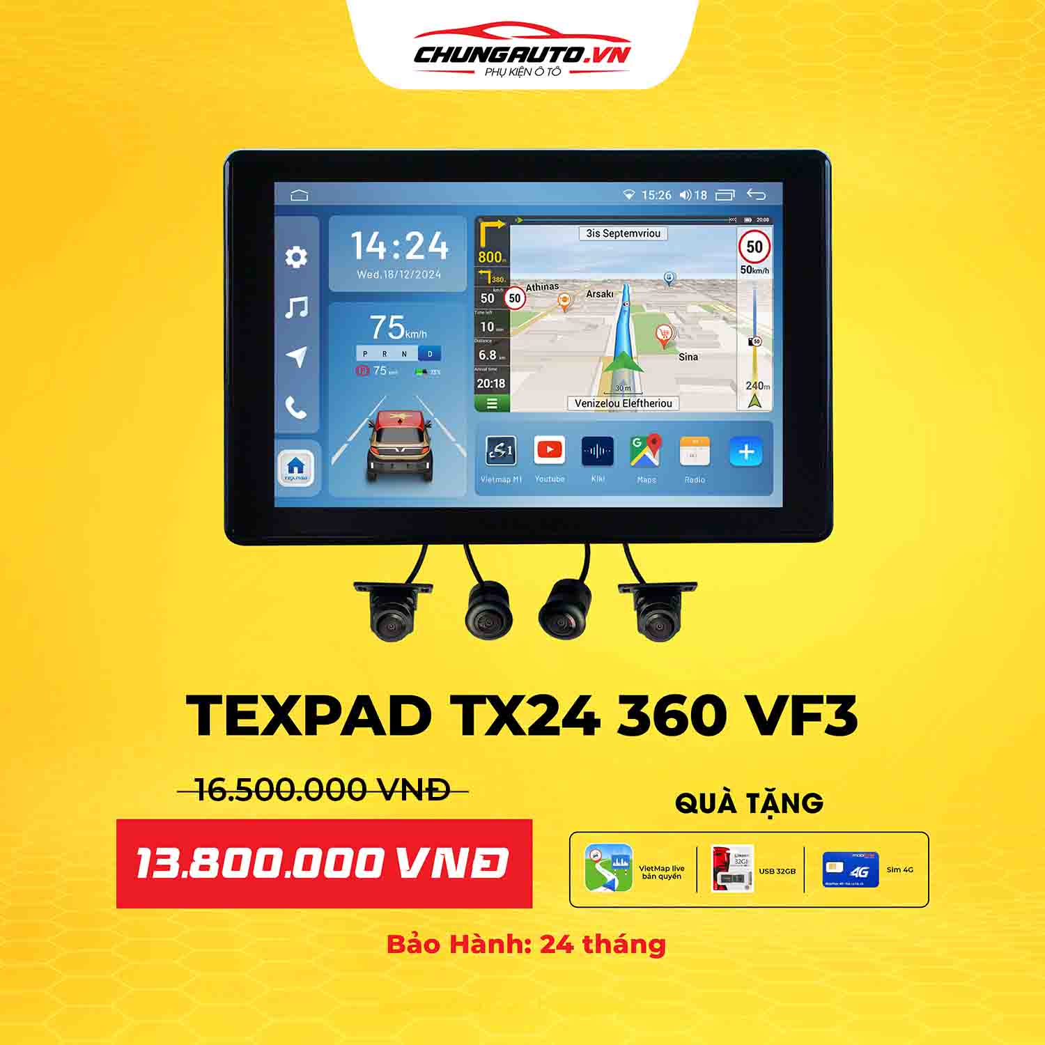 Báo giá MHU Texpad TX24 Android VF3 4GB-32GB