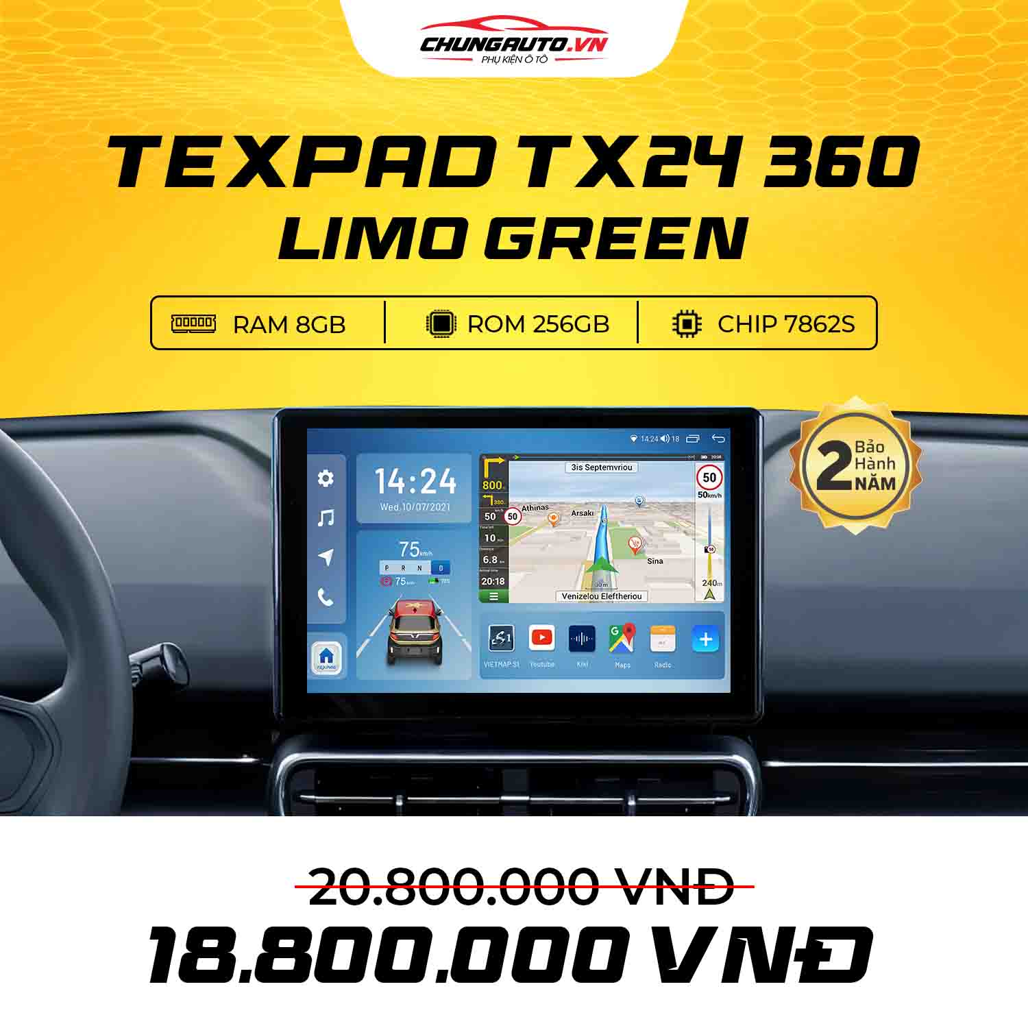 MHU Texpad TX24 Android Limo Green