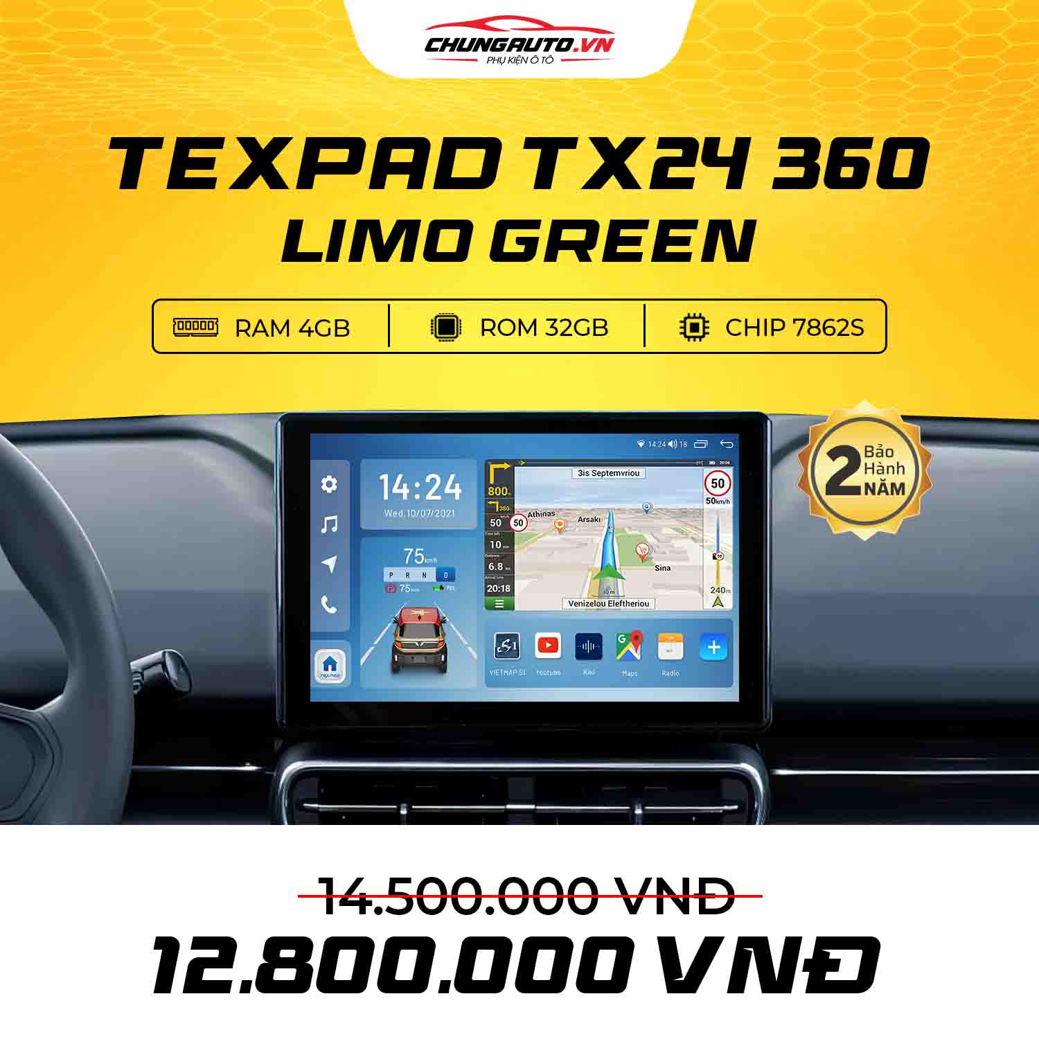 Giá MHU Texpad TX24 Android Limo Green