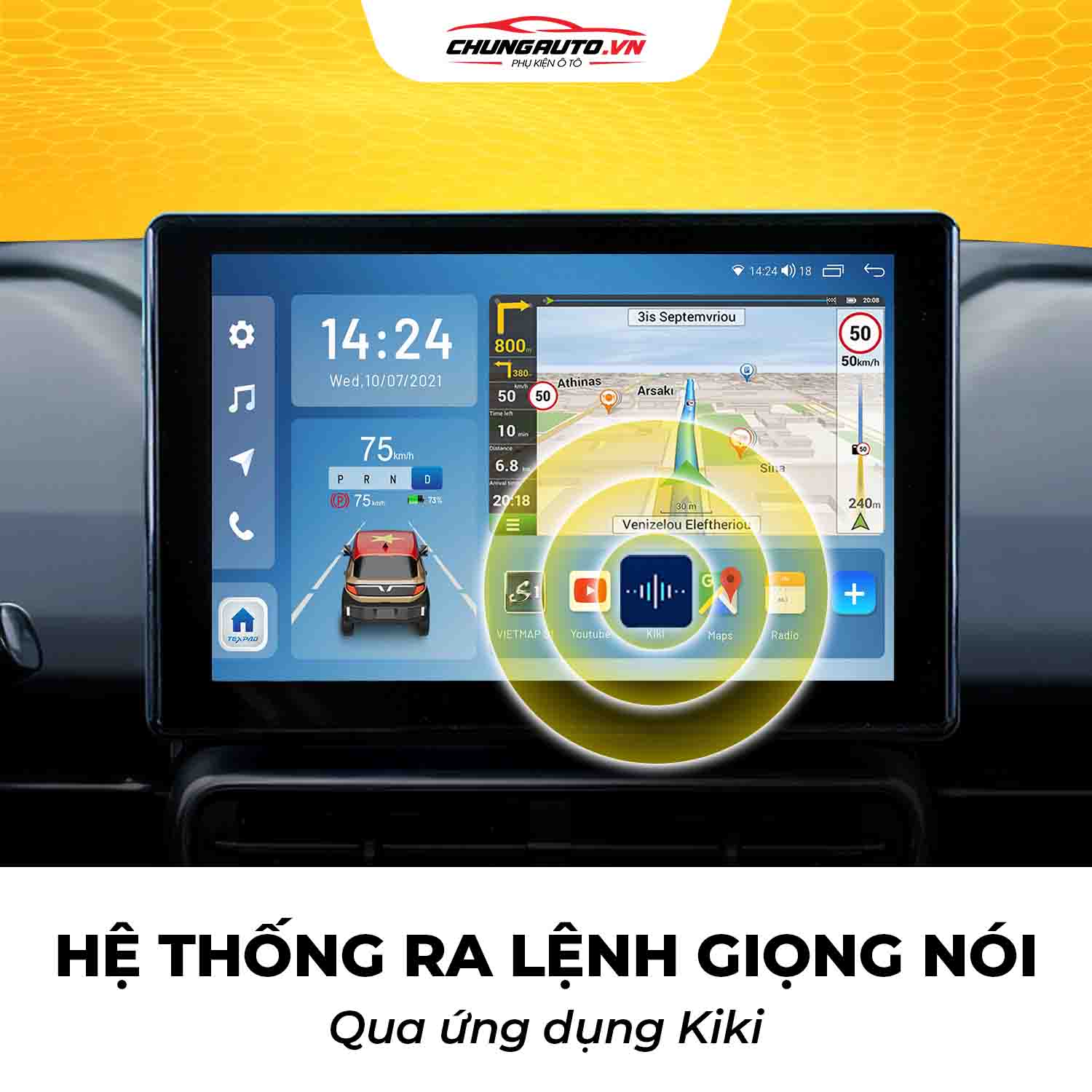 MHU Texpad TX24 Android Limo Green Tích hợp điều khiển bằng giọng nói