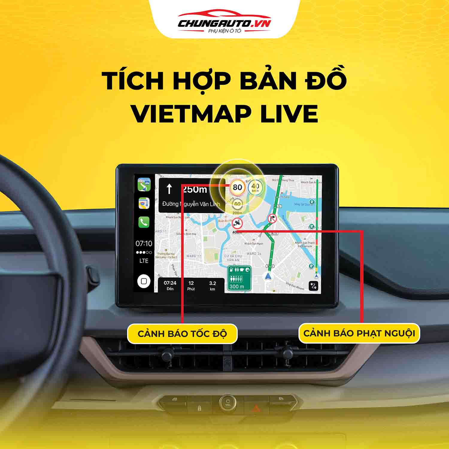 MHU tích hợp bản đồ dẫn đường thông minh