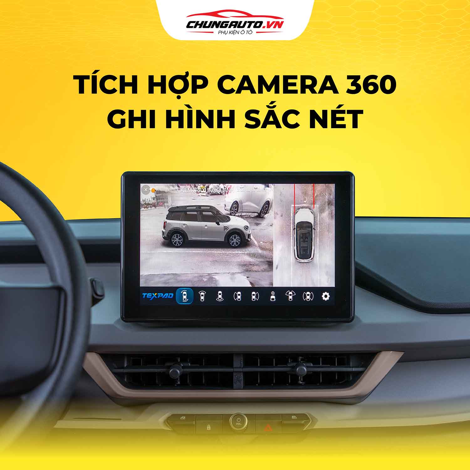 MHU tích hợp camera 360 sắc nét