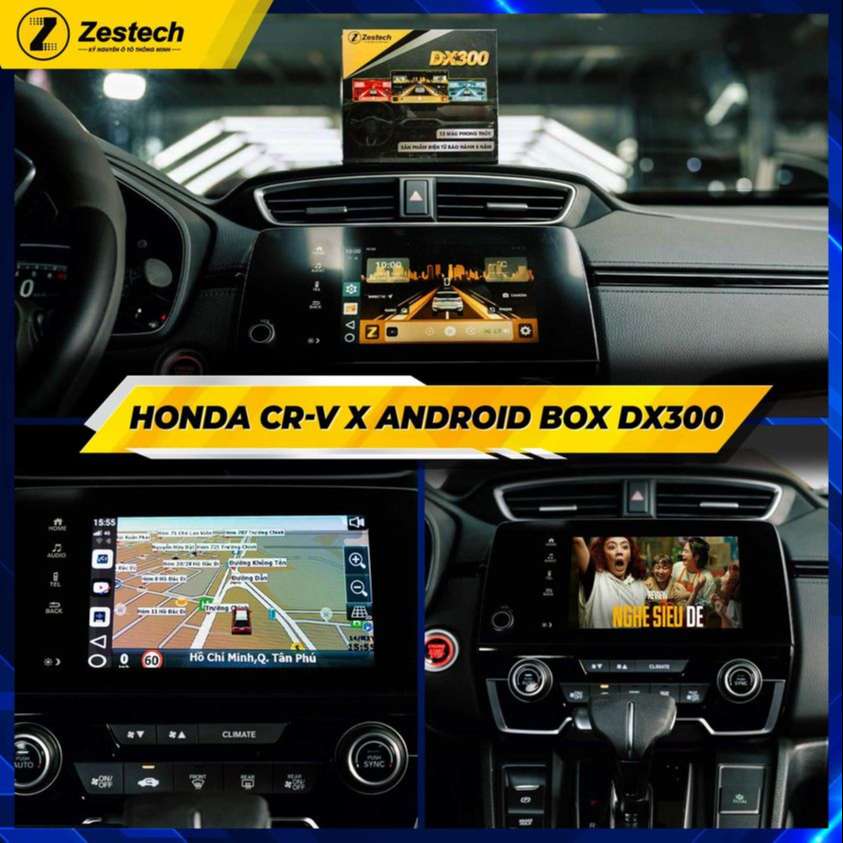 Android Box Zestech DX300 cho xe Honda Crv