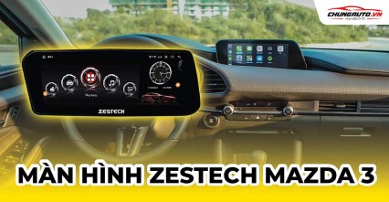 Lắp màn hình Zestech cho xe Mazda 3 2023 - 2024
