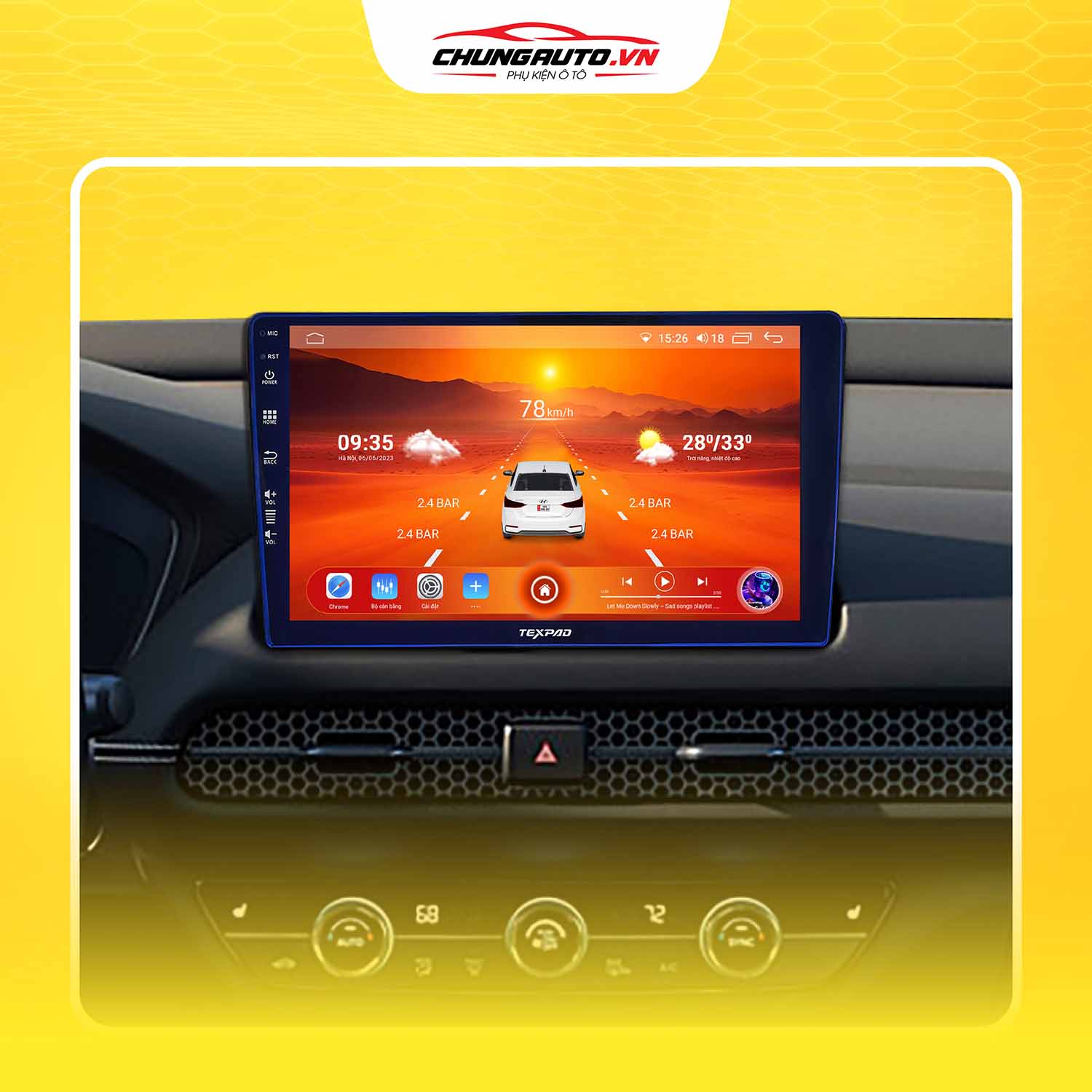 Màn hình Texpad TX24 360 trên Honda HRV tại ChungAuto