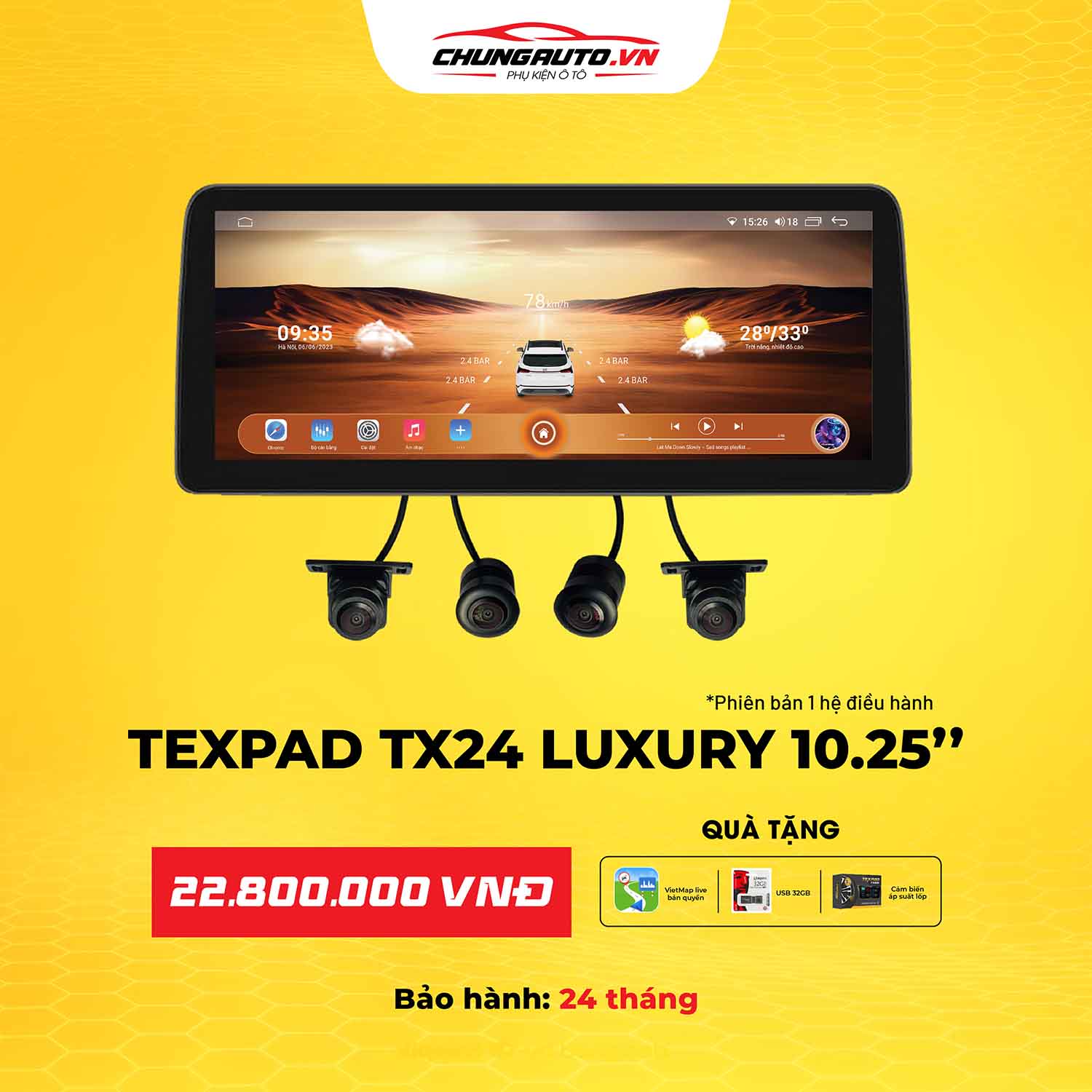 Báo giá Texpad TX24 Luxury 10.25 inch 12-512GB