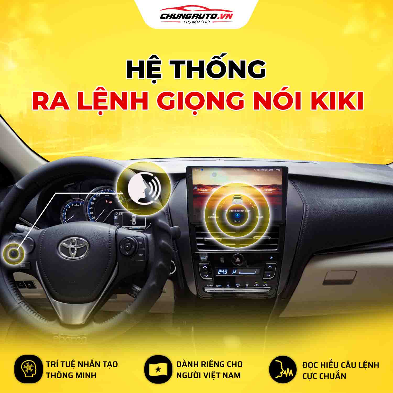Màn hình android hệ thống điều khiển bằng giọng nói