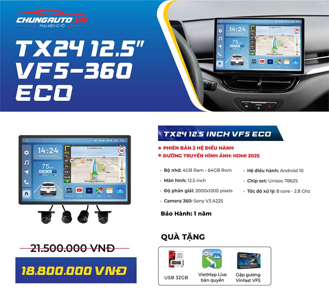Giá màn hình Texpad TX24 12.5 inch cho VF5