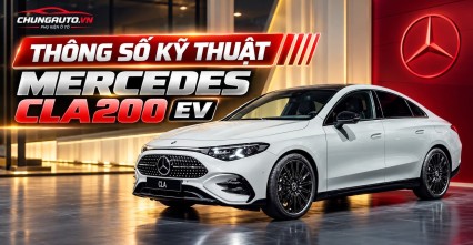 Thông số CLA200 - Mec Cla200 thuần điện đầu tiên về Việt Nam