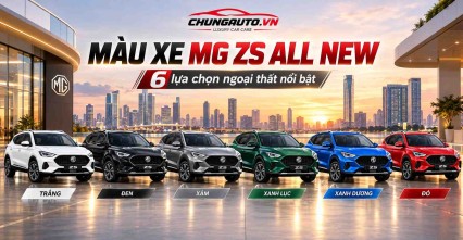 Màu Xe MG ZS All New 2026 Với 6 Lựa Chọn Ngoại Thất Đẹp Mắt