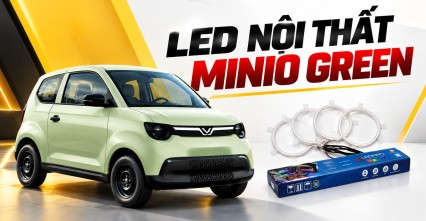 LED nội thất Minio Green có thực sự cần thiết với một mẫu xe nhỏ?