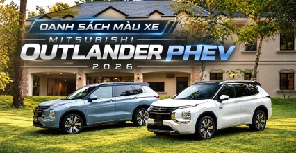Danh sách màu xe Outlander PHEV 2026 -  Mitsubishi Outlander PHEV