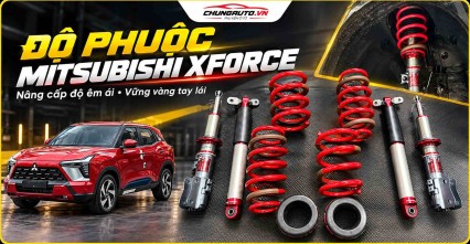 Độ phuộc Mitsubishi Xforce giúp xe ổn định hơn khi chạy