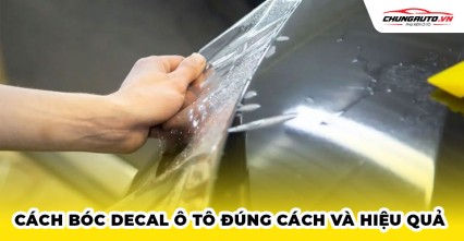 Cách bóc decal ô tô đúng cách và hiệu quả | Những lưu ý khi bóc decal ô tô