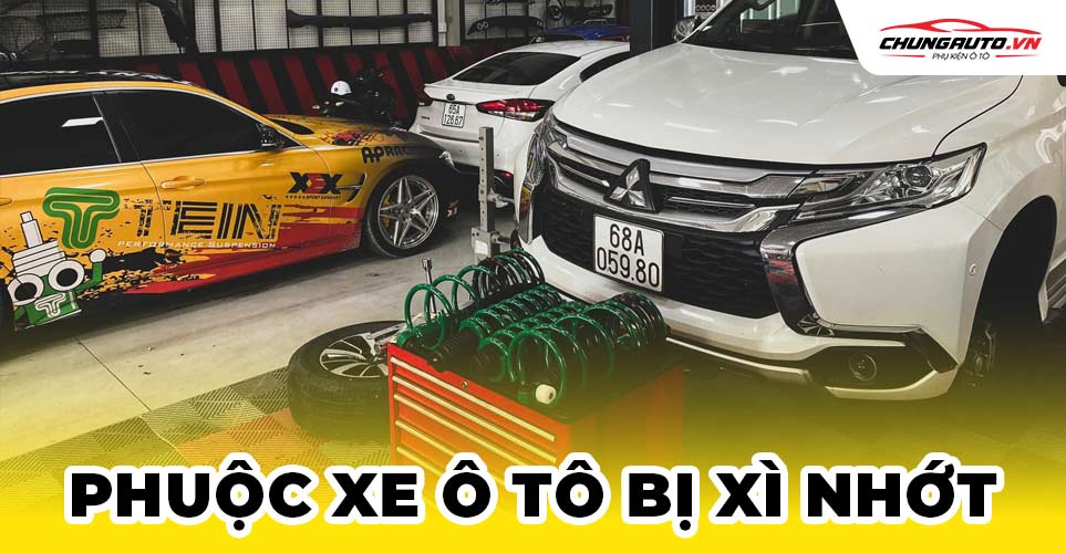 Phuộc ô tô bị xì nhớt