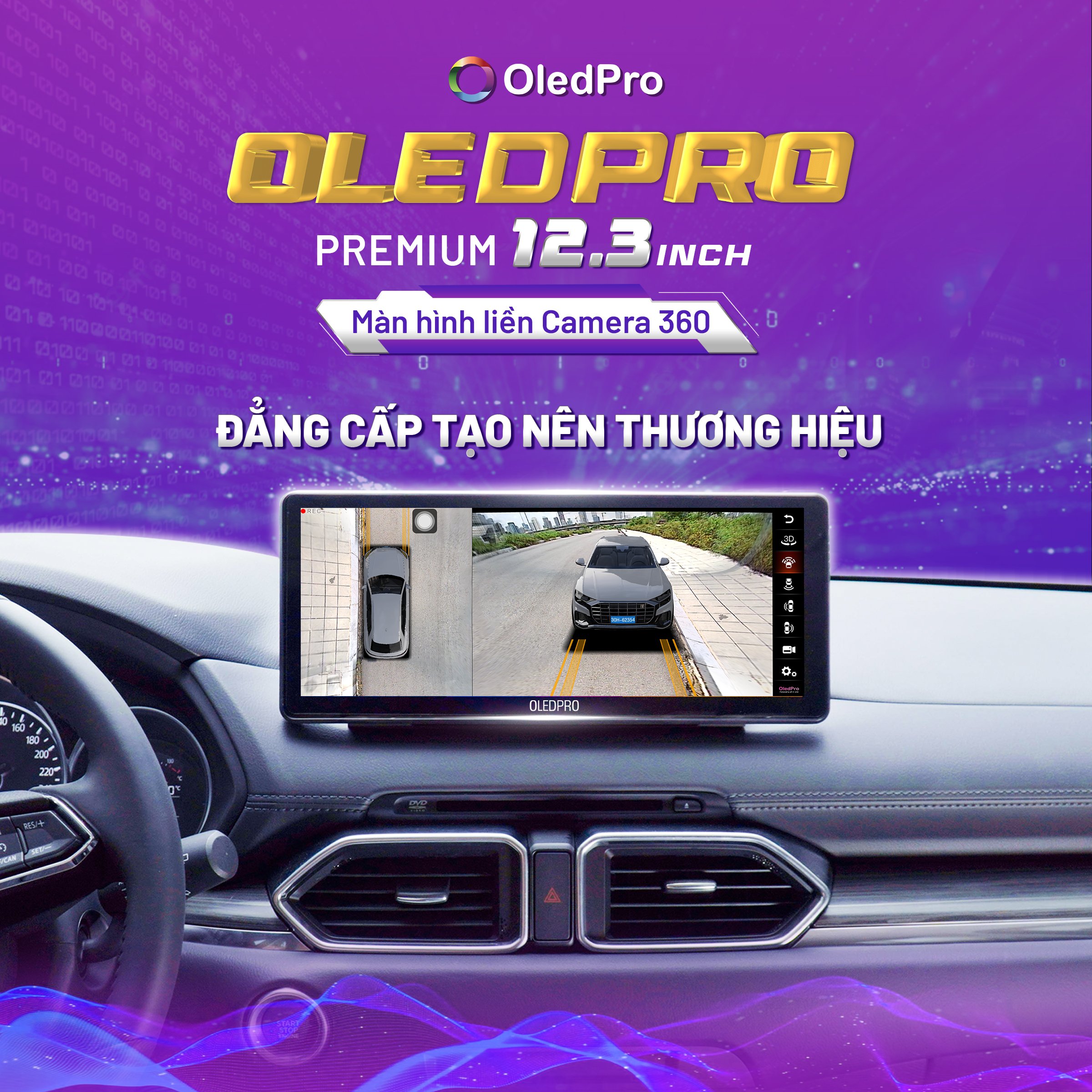 Màn hình Android ô tô OledPro Premium 360 12.3 Inch