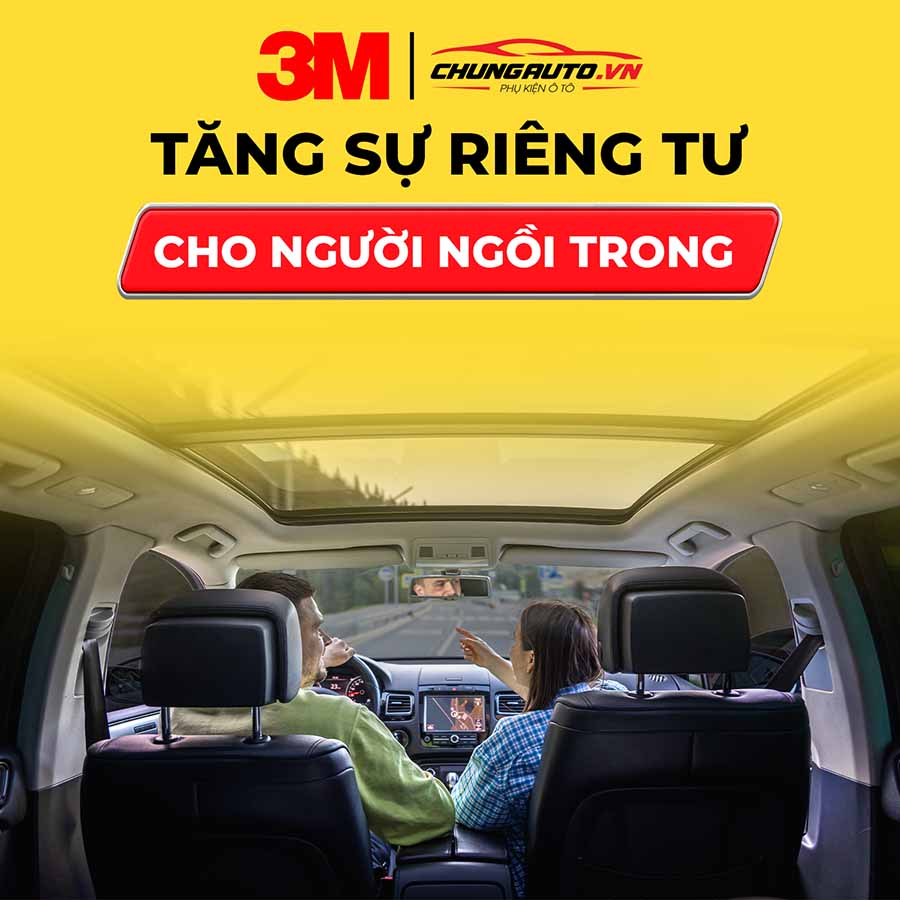 Phim cách nhiệt 3M đảm bảo sự riêng tư cho người ngồi trong