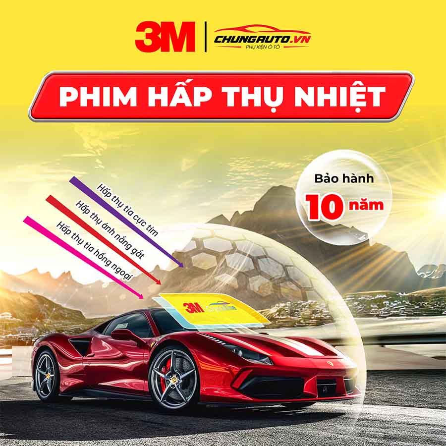 Phim cách nhiệt 3M hấp thụ tia UV và tia IR