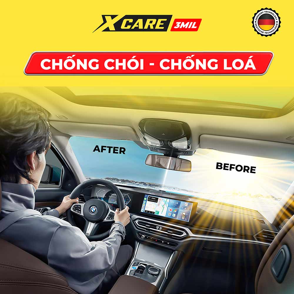 Phim cách nhiệt Xcare chống chói mắt hiệu quả