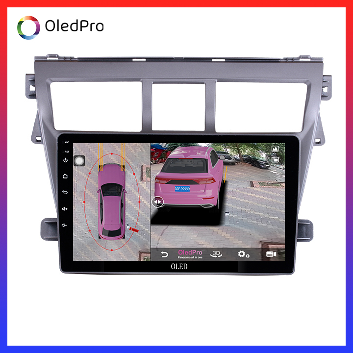 DVD Android tặng camera 360 Oled C8s  cho Toyota Vios2008-2012- Quan sát toàn cảnh, hạn chế va chạm, lái xe an toàn C8s