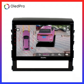 Màn hình DVD Android xe Toyota Land Cruise 2016-2018 OledPro X5s tích hợp Camera 360 quan sát toàn cảnh phiên bản 2020 X5s