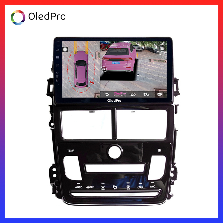 Màn hình DVD Android xe Toyota Vios 2019 Điều hòa tự động OledPro X5s tích hợp Camera 360 quan sát toàn cảnh phiên bản 2020 X5s