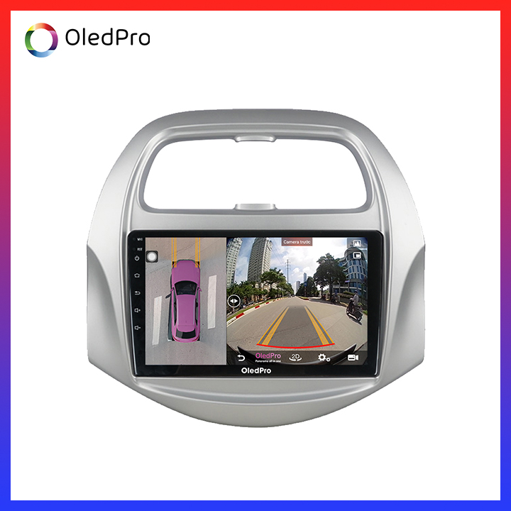 Màn hình DVD Android xe Chevrolet Spark 2016-2018 OledPro X5s tích hợp Camera 360 quan sát toàn cảnh phiên bản 2020 X5s