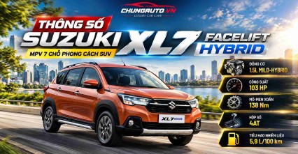 Thông số Suzuki XL7 Facelift Hybrid và đánh giá chi tiết