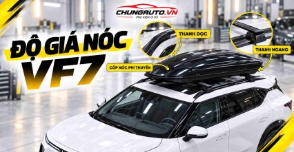 Độ Giá Nóc VF8 All New Tăng Không Gian Chở Đồ Cho Xe