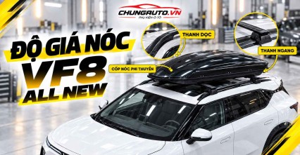 Độ Giá Nóc VF8 All New Tăng Không Gian Chở Đồ Cho Xe
