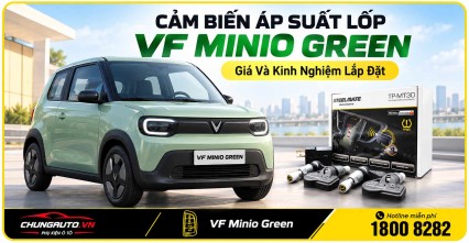 Cảm Biến Áp Suất Lốp VF Minio Green – Giá Và Kinh Nghiệm Lắp Đặt