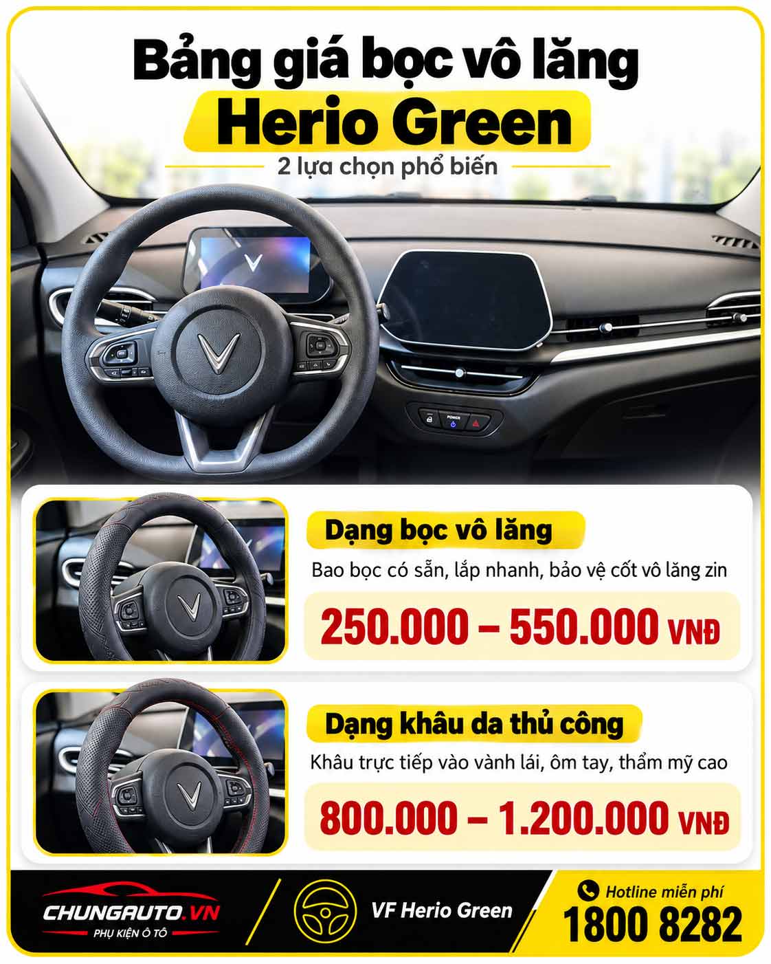 Bang gia boc vo lang herio