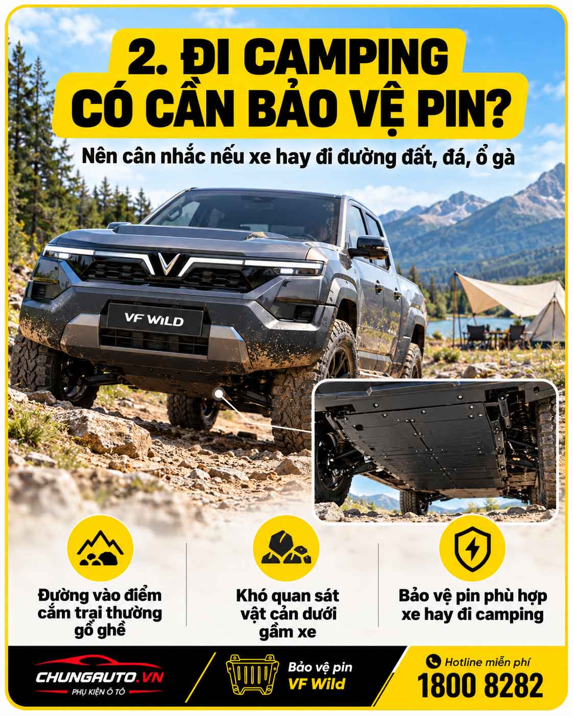 Bao ve pin vf wild camping