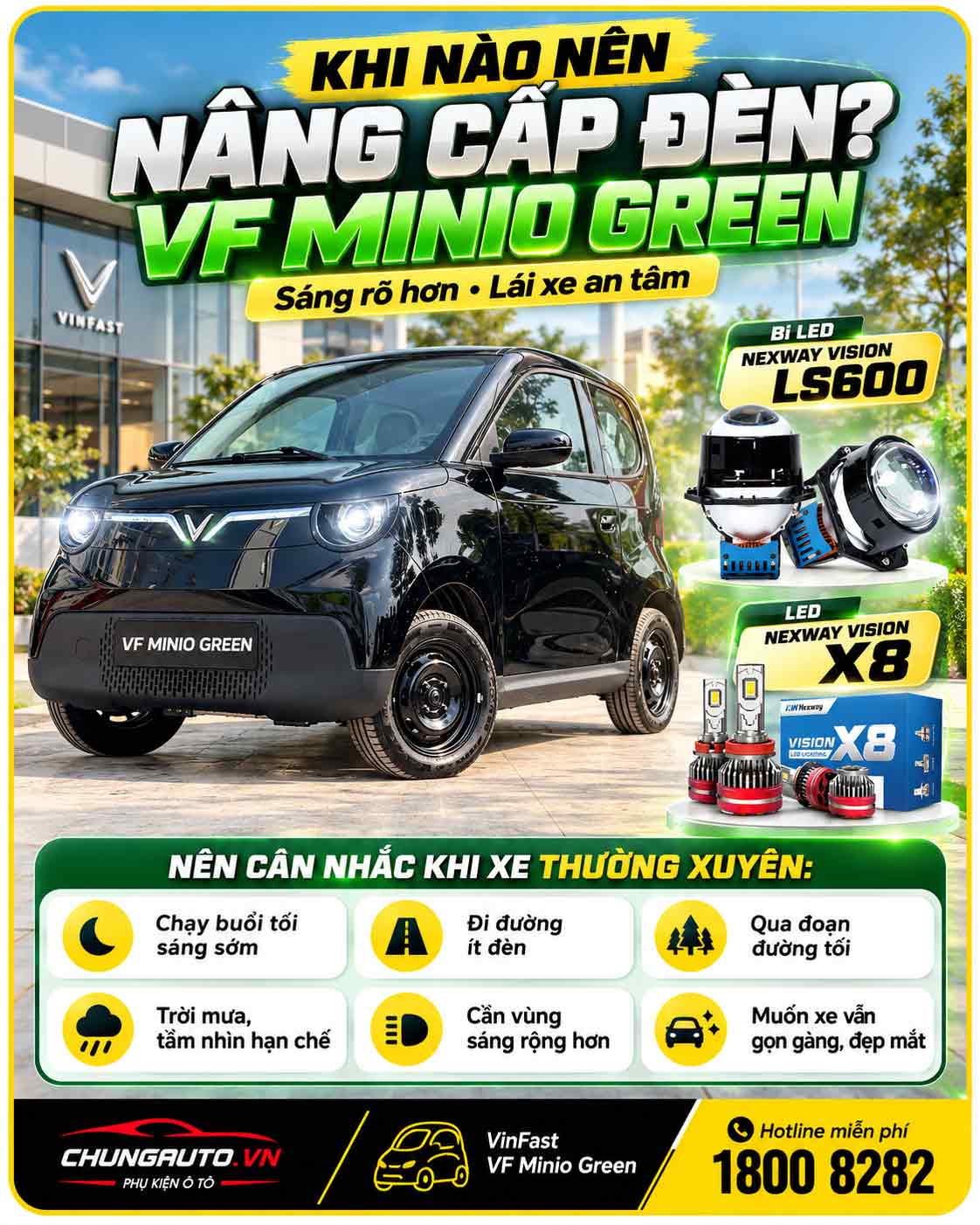 Nang cap den vf minio