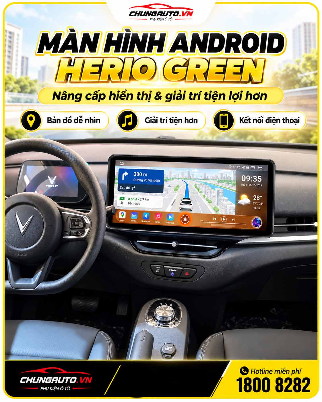 Nang cap man hinh android