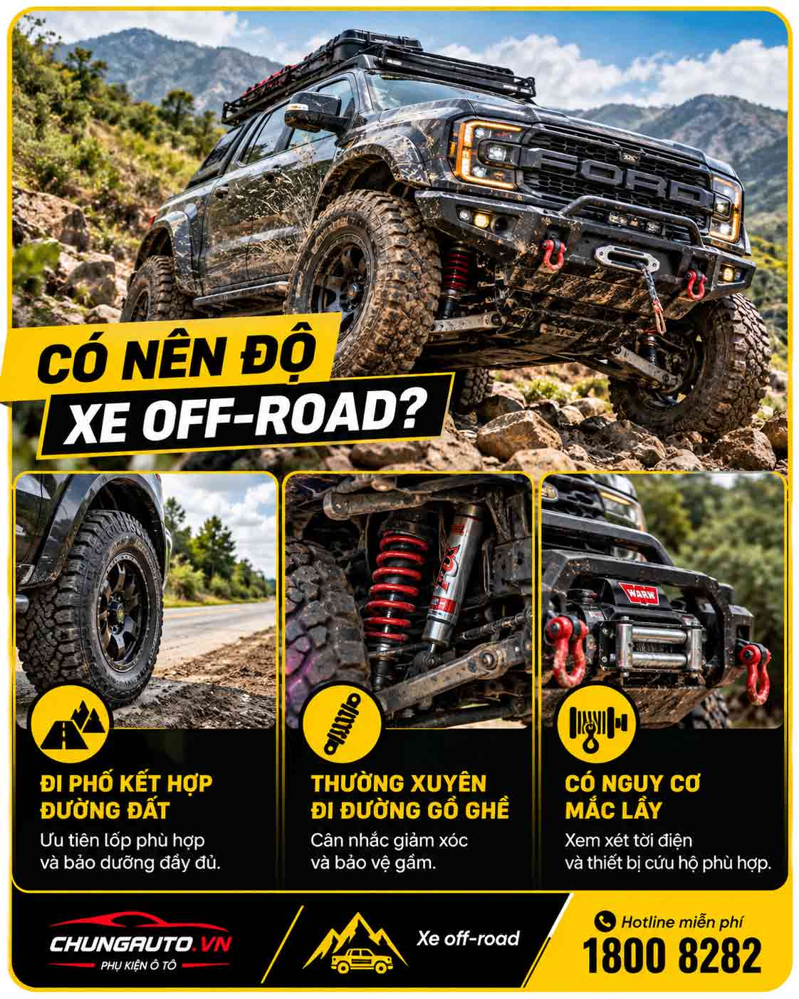 Xe off road nen do gi