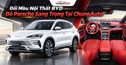 Đổi Màu Nội Thất BYD Đỏ Porsche Sang Trọng Tại ChungAuto