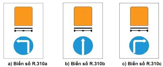 Biển báo hướng đi phải theo r310