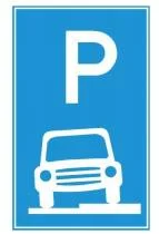 Biển nơi đỗ xe một phần trên hè phố