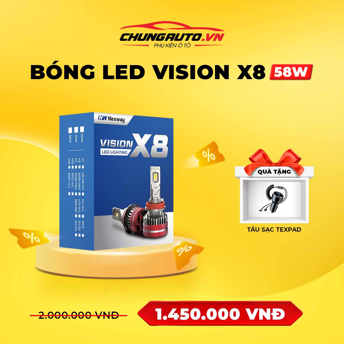 Bóng đèn Led Nexway Vision X8 58W