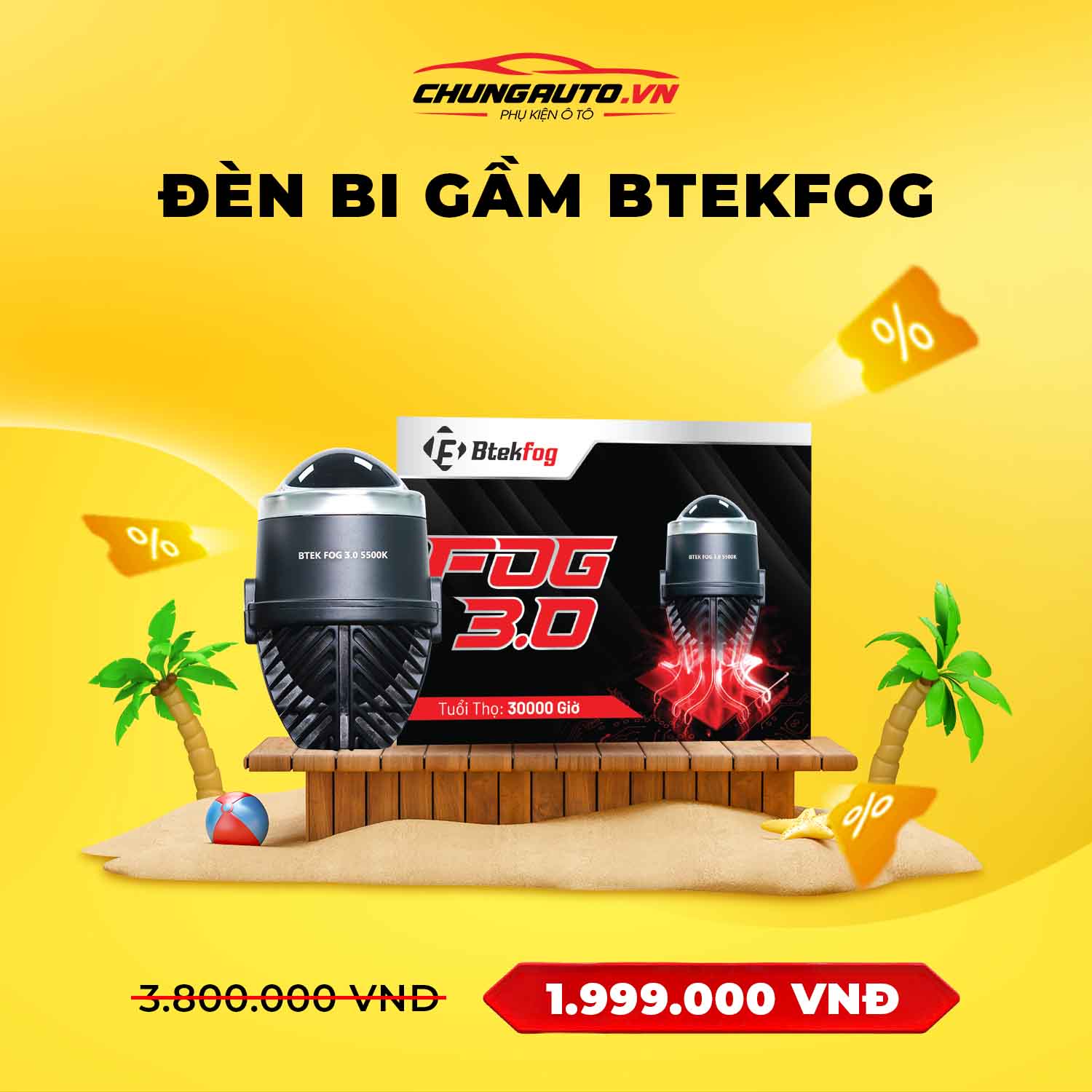 Chào hè khuyến mại đèn bi gầm Btekfog 
