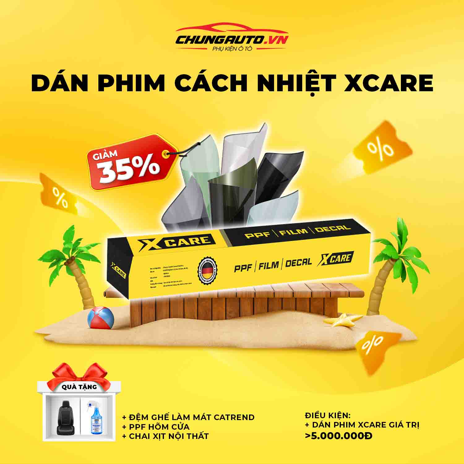Chào hè khuyến mại phim cách nhiệt Xcare