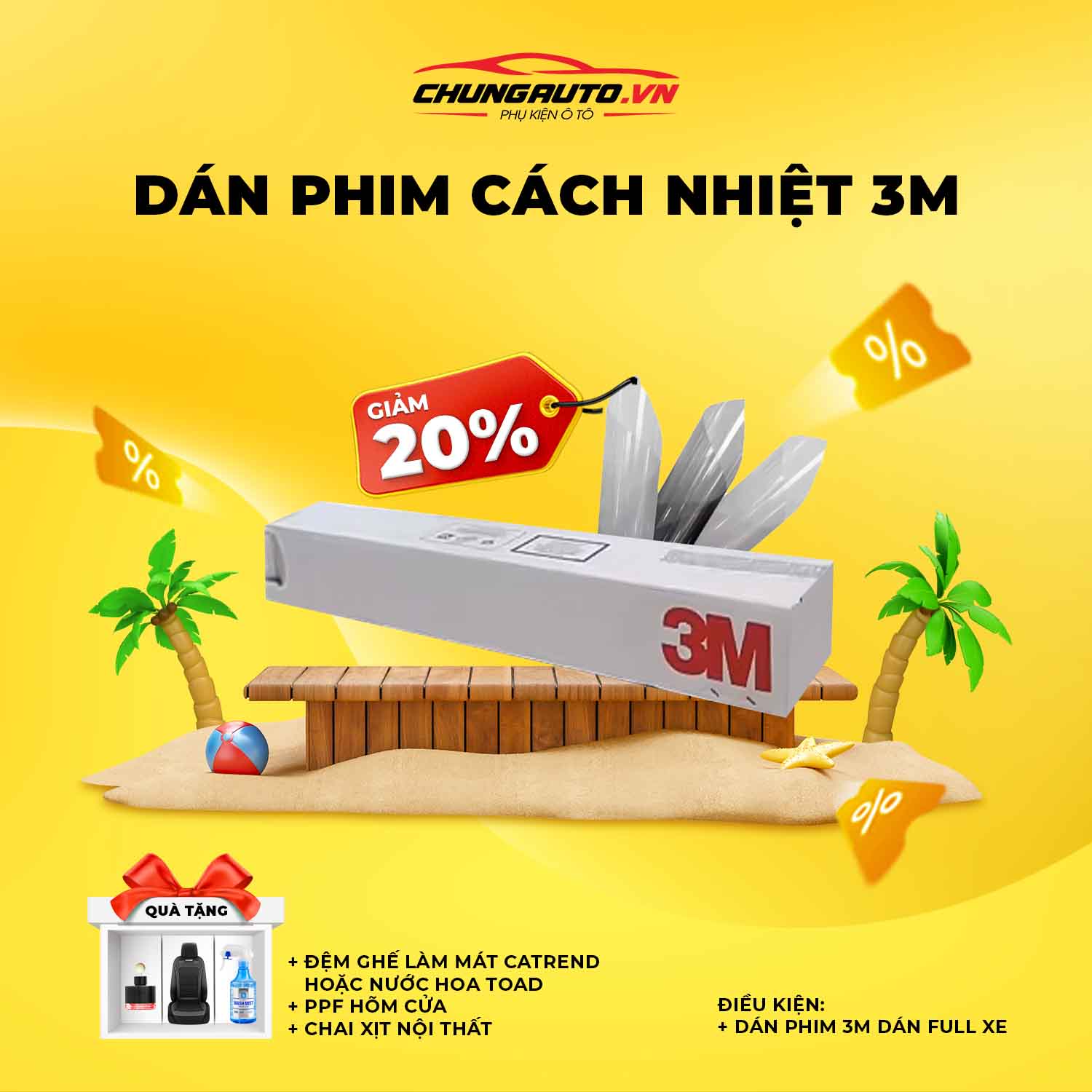 Chương trình chào hè rực rỡ dán phim cách nhiệt 3M