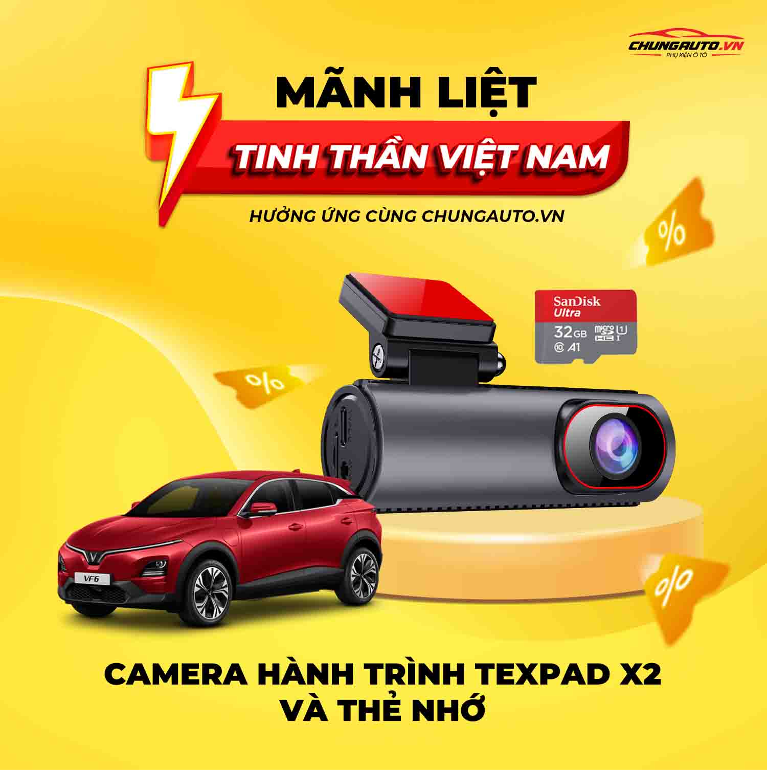 Camera hành trình Texpad X2 cho VF6