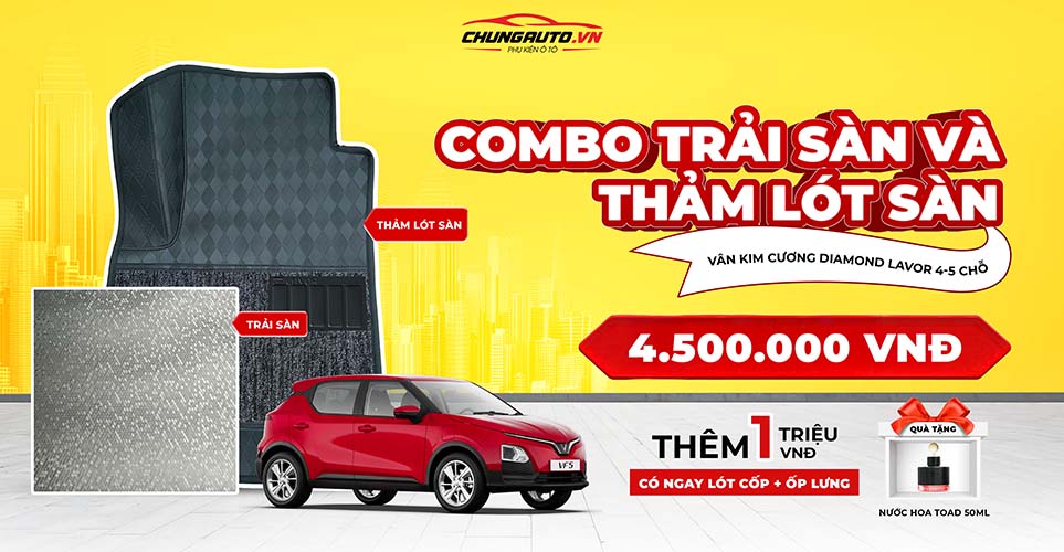 Chương trình combo thảm trải sàn và thảm lót sàn cho xe Lavor