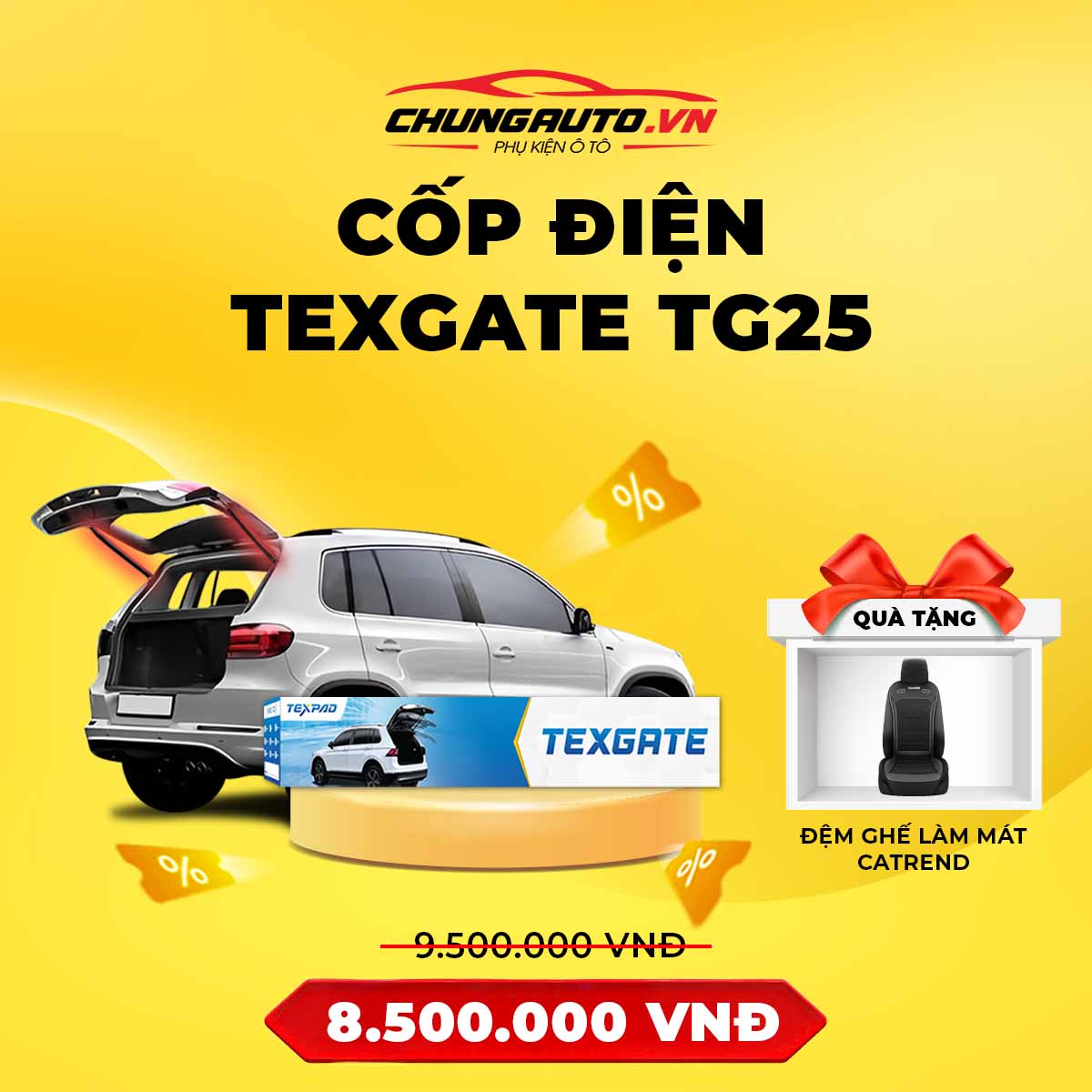 Cốp điện Texgate TG25